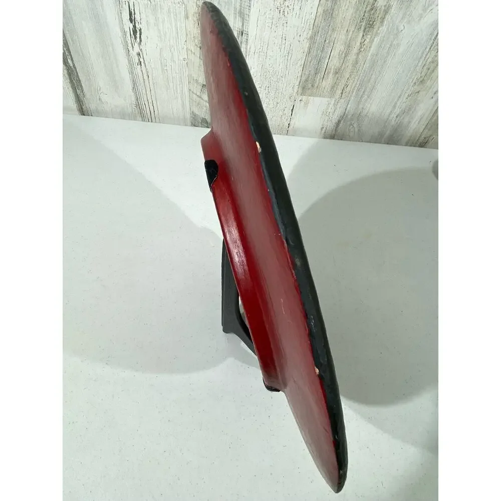 Pier 1 Imports‎ Ceramic Decorative Plate Charger Red Gold Black Moraccan READ
